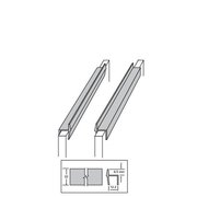 Hd CPF 32500 4 PVC Hanging file rail for 0.5 in. drawer sides CPF 32500 4